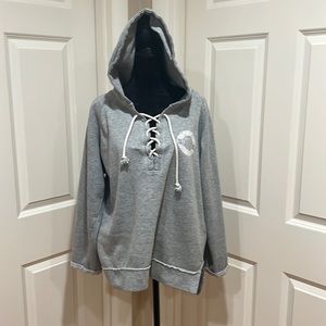 Woman’s, L, grey pullover sweatshirt by East Coast Vintage Apparel. Like new!